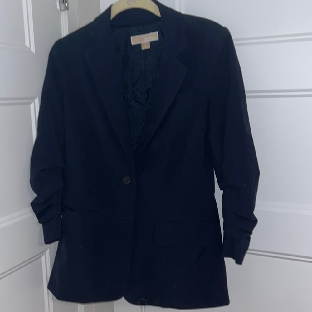Navy blue Michael Kors suit jacket in size 0